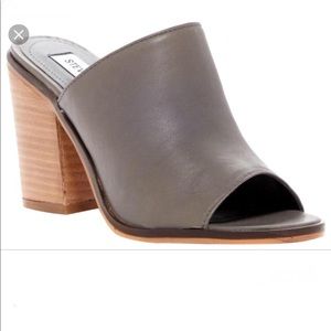 Steve Madden Krizia Grey Open Toe Mule